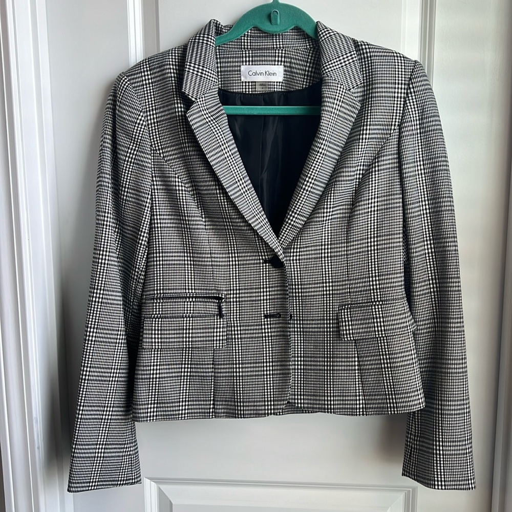 Houndstooth Calvin Klein Blazer